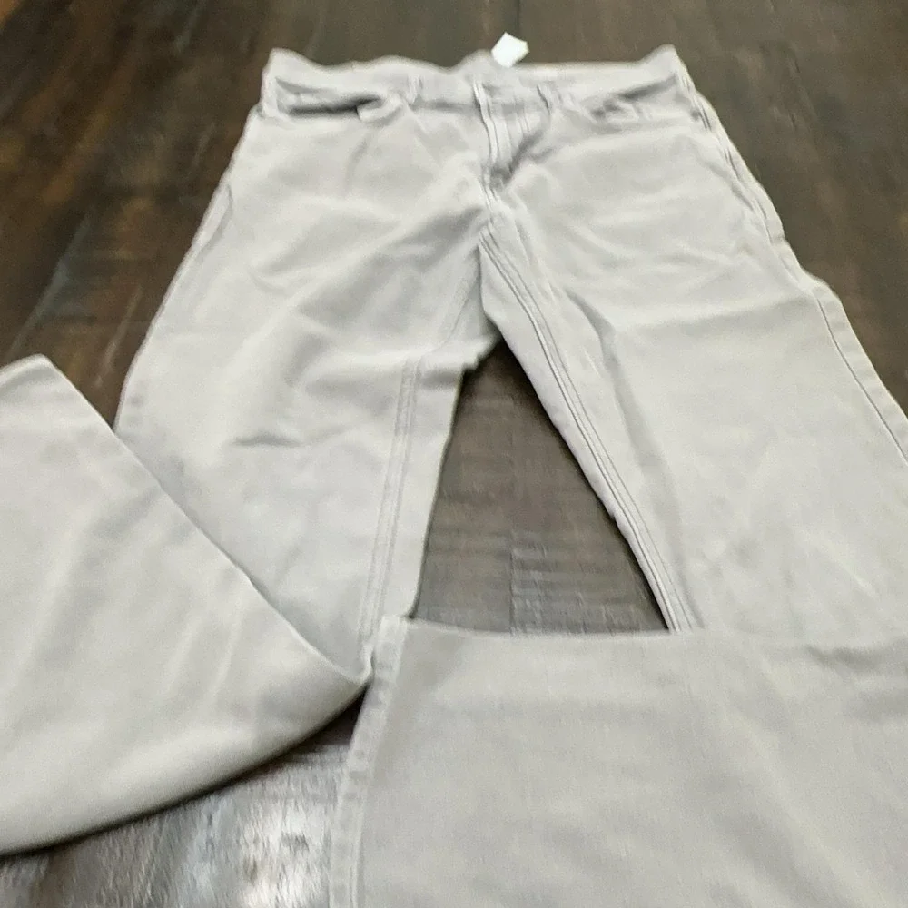 Faherty Mens 32x32 Gray Slim Straight Stretch Denim Jeans Light Wash Casual
